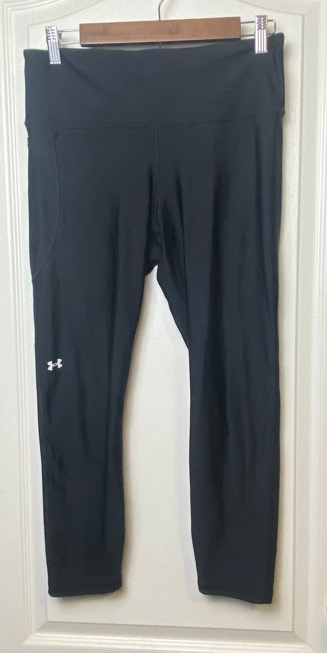 Under Armour Black Compression Cropped Leggings Women's Size Large